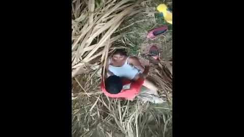 Village girl outdoor gangbang sex with multiple boys hardcore desi