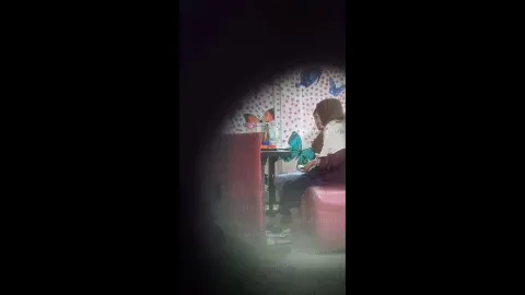 Teen couple secret blowjob and fucking in restaurant