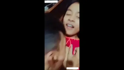 Desi hot babe enjoying boobs sucking by boyfriend