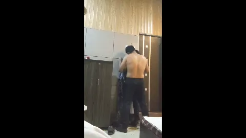 Mature girl hardcore standing sex against wall in hotel