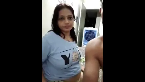 Sexy wife deep throat blowjob and boobs pressing