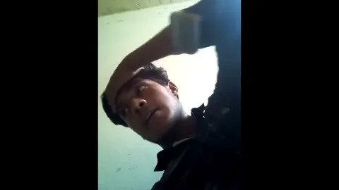 Lustful boyfriend secretly sucks gf boobs on balcony