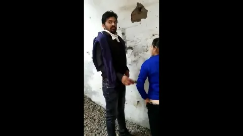 Couple get caught fucking in abandoned home outdoor sex