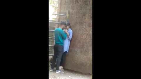 Horny Couple outdoor romance boobs sucking secret mms recording