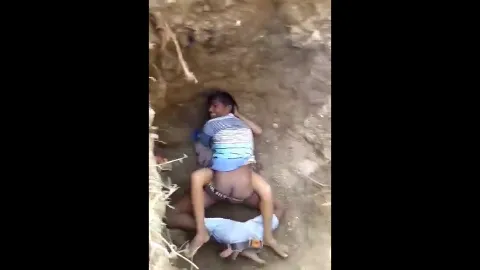 Village couple caught outdoor sex risky fucking mms