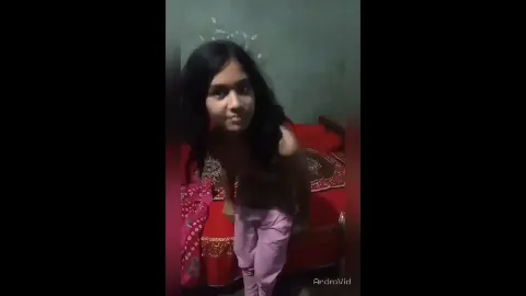 Village teen girl strips completely nude for BF pussy closeup bed recording