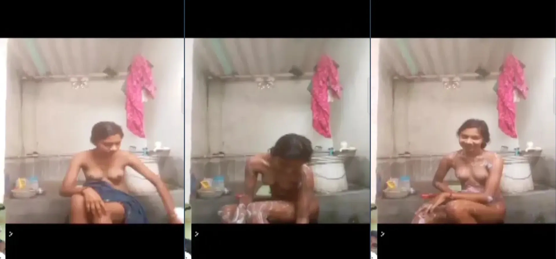 Sexy slim tamil girl bathroom nude shower video for boyfriend