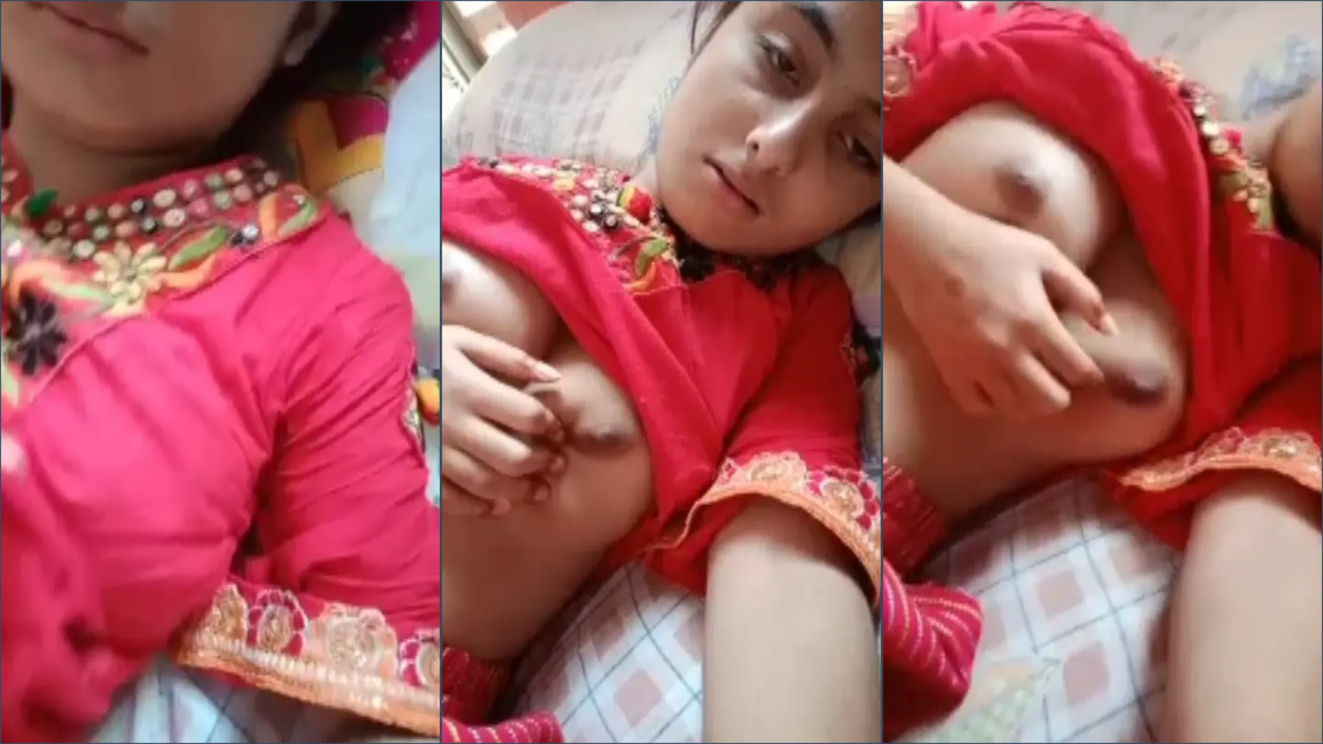 Village horny girl recording solo nudes boobs show mms