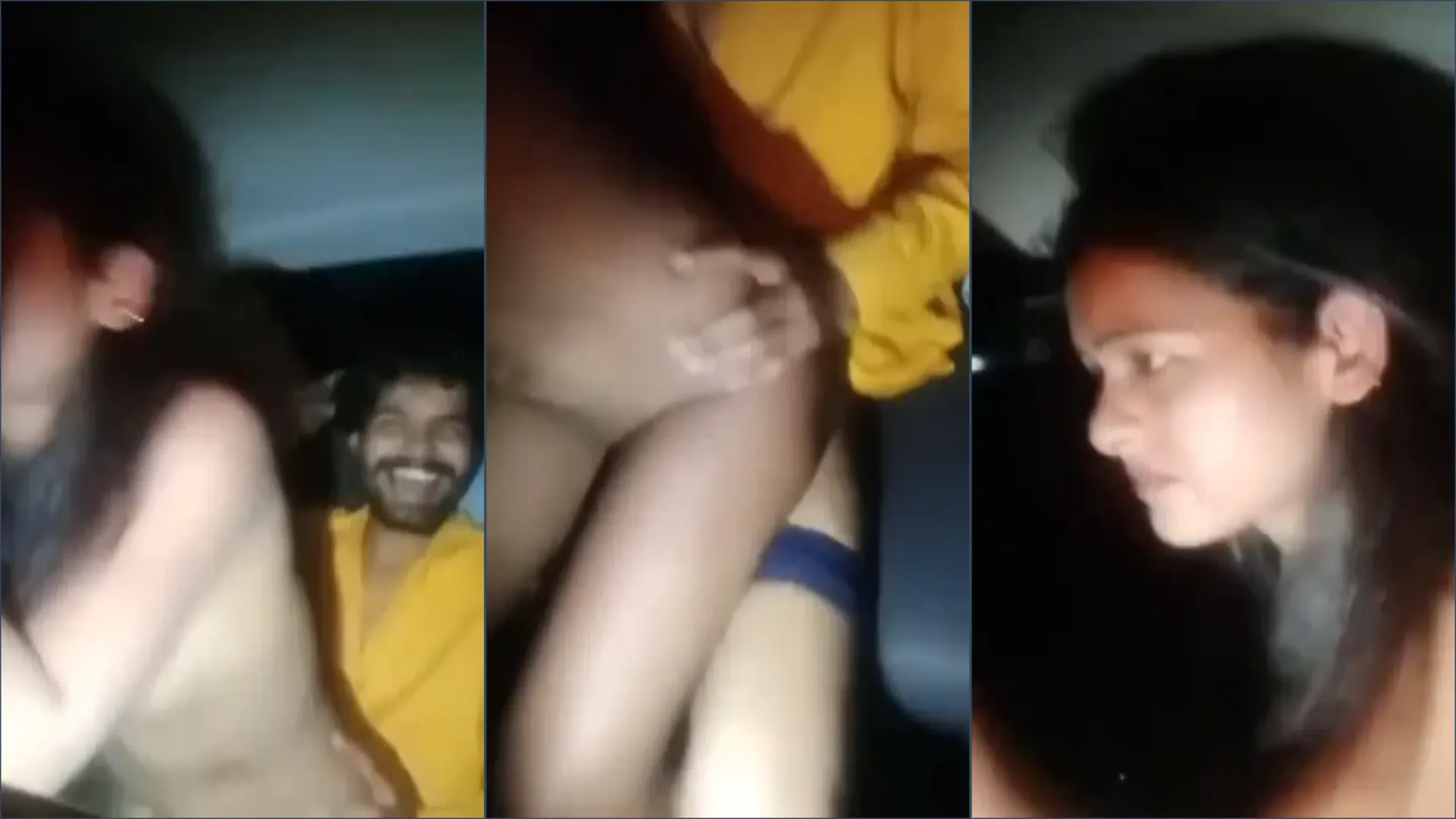 Desi amateur girl car gangbang sex with friends