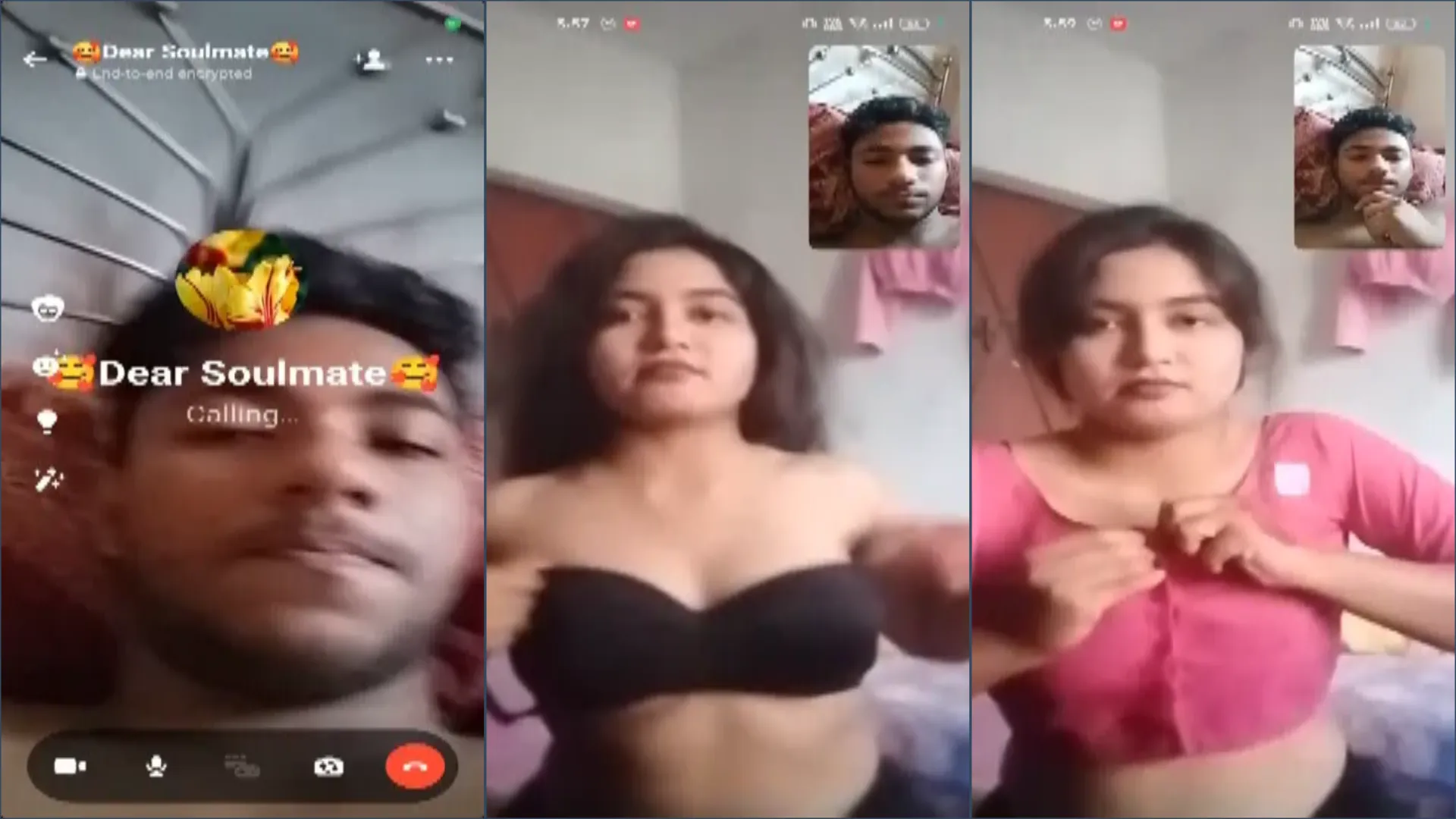 Bengali girl strips on video call shows boobs to boyfriend
