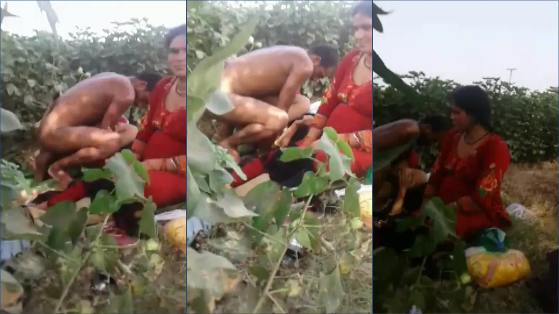 Desi husband fucking paid girl in front of wife outdoor