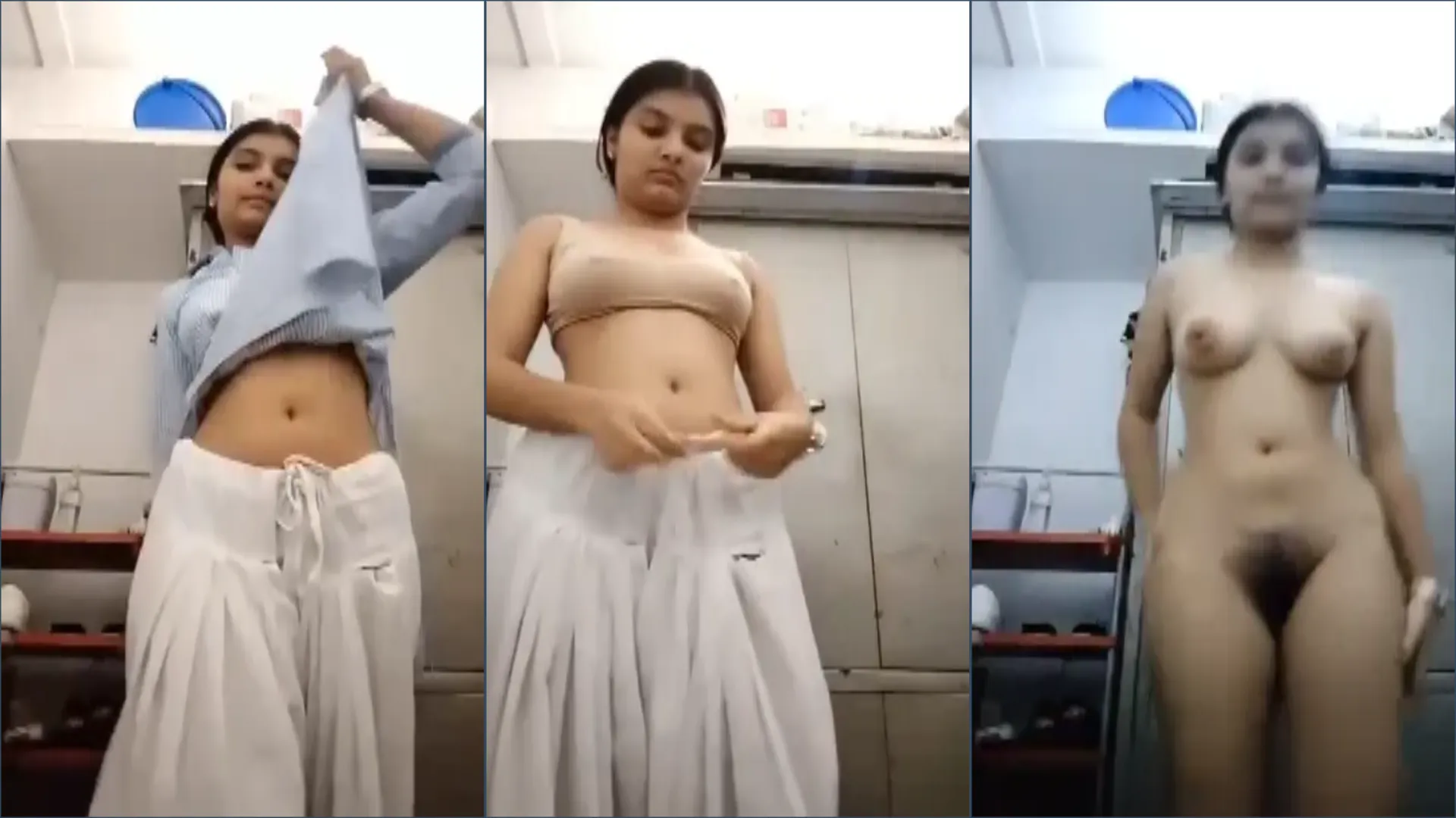 Sexy amateur girl recording her nudes